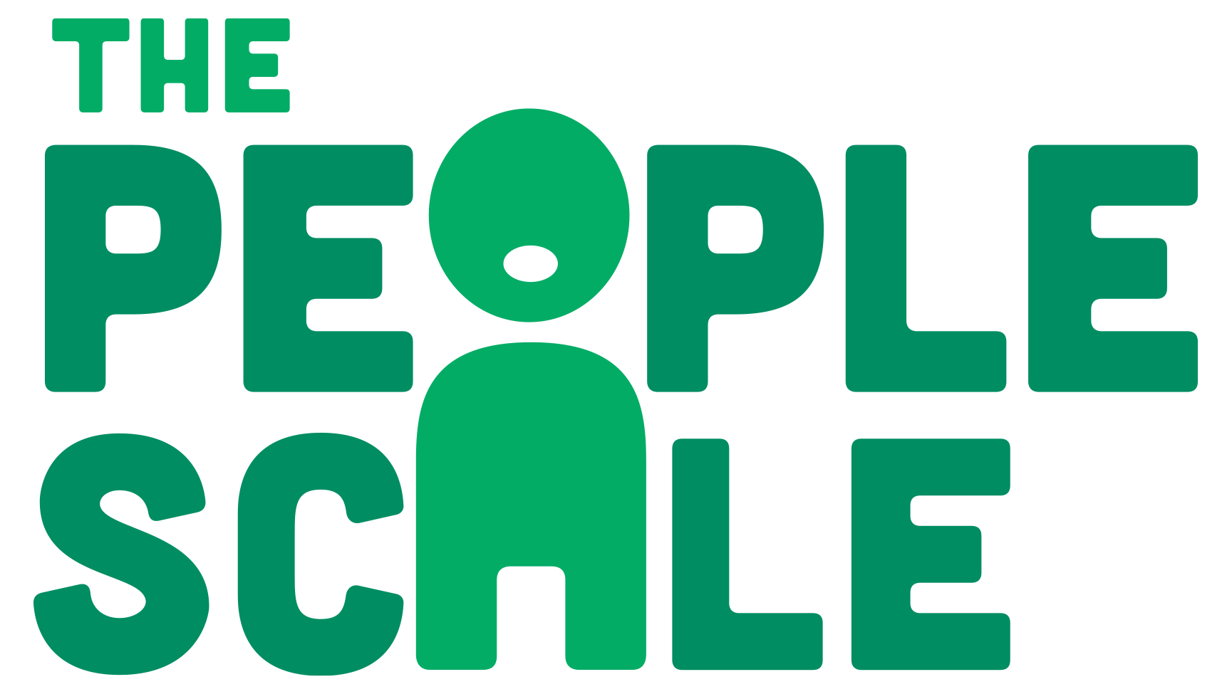 People scale two color