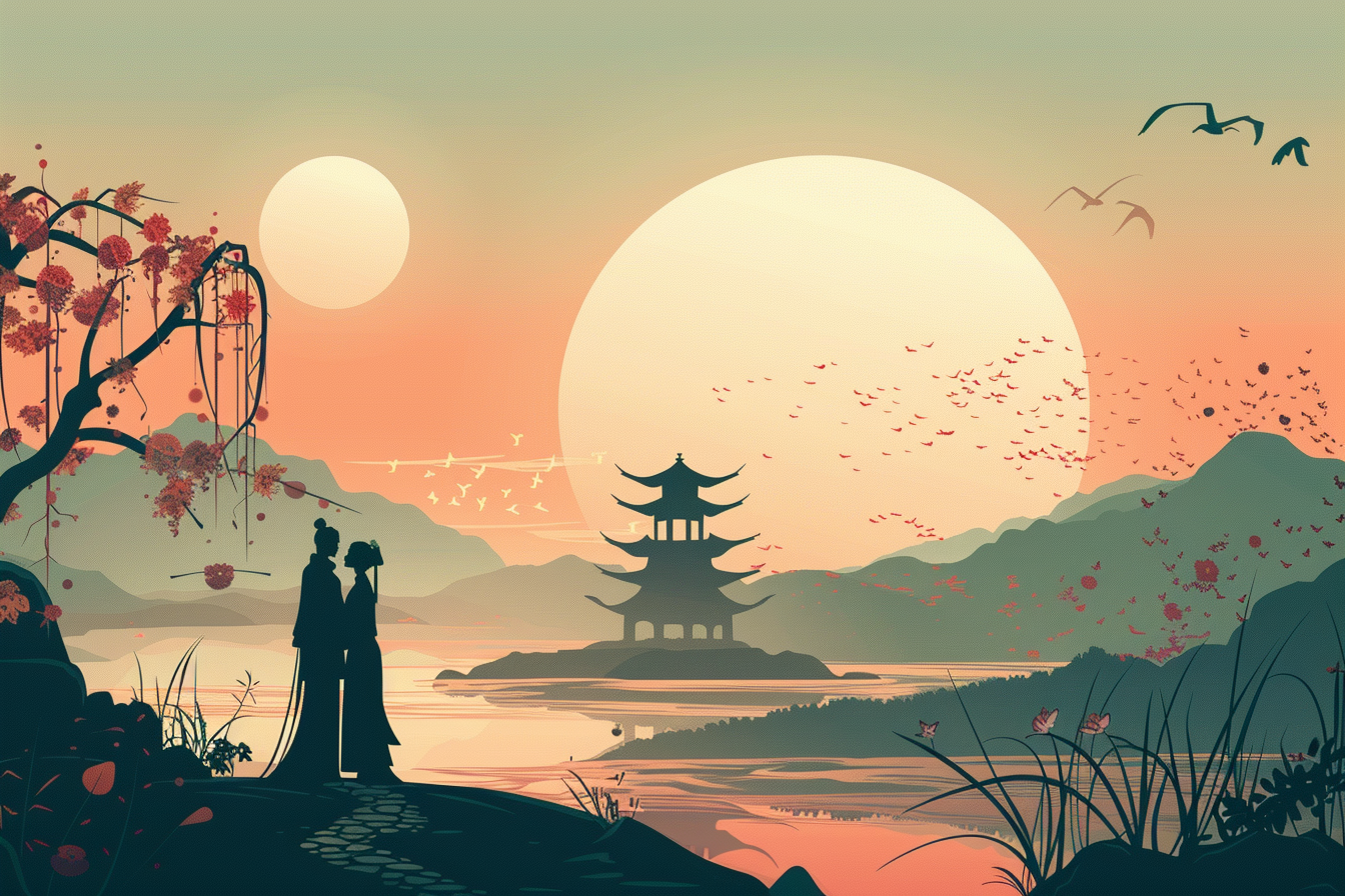 Perfect setting for Chinese romantic idioms