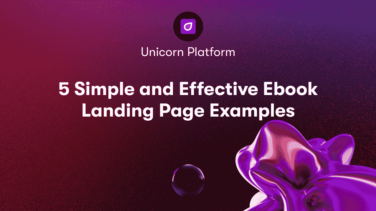 5 Simple and Effective Ebook Landing Page Examples