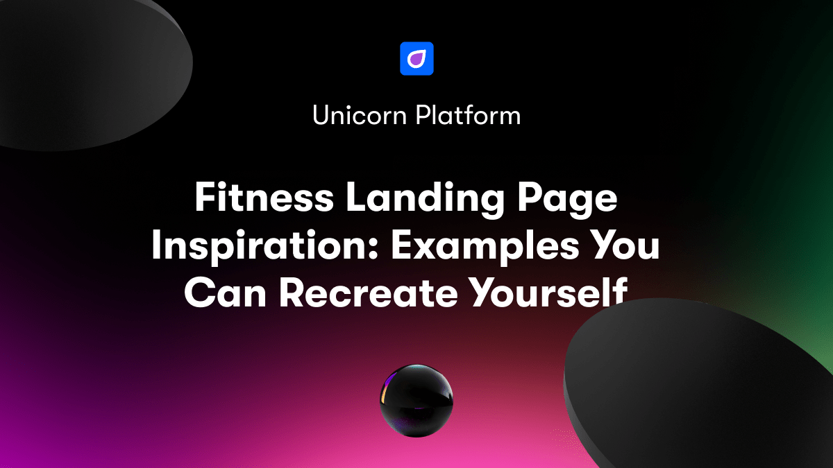 Fitness Landing Page Inspiration: Examples You Can Recreate Yourself
