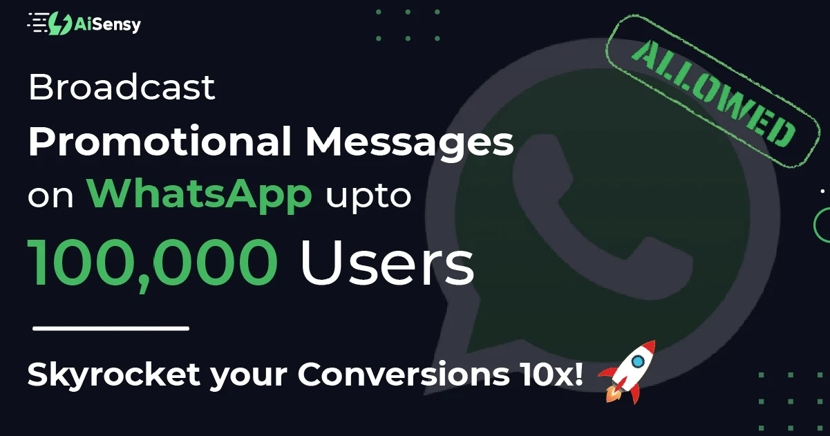 WhatsApp allows businesses to send promotional messages on WhatsApp