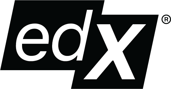 Edx logo registered black