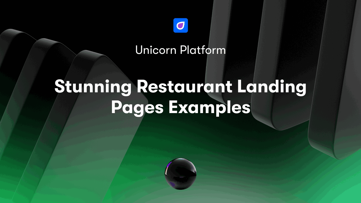Stunning Restaurant Landing Pages Examples