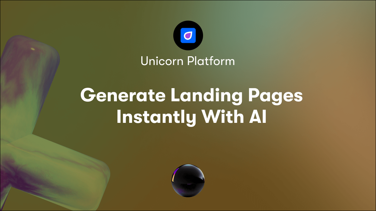 Generate Landing Pages Instantly With AI