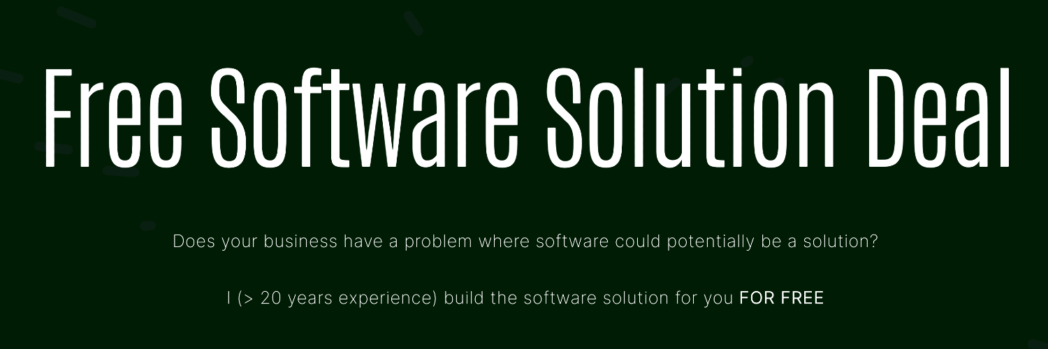 Free Software Solution Deal