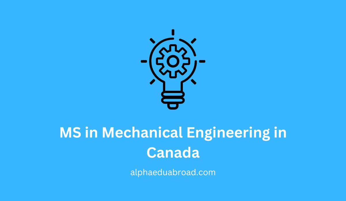 MS in Mechanical Engineering in Canada