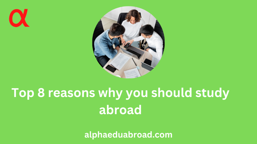 Top 8 reasons why you should study abroad