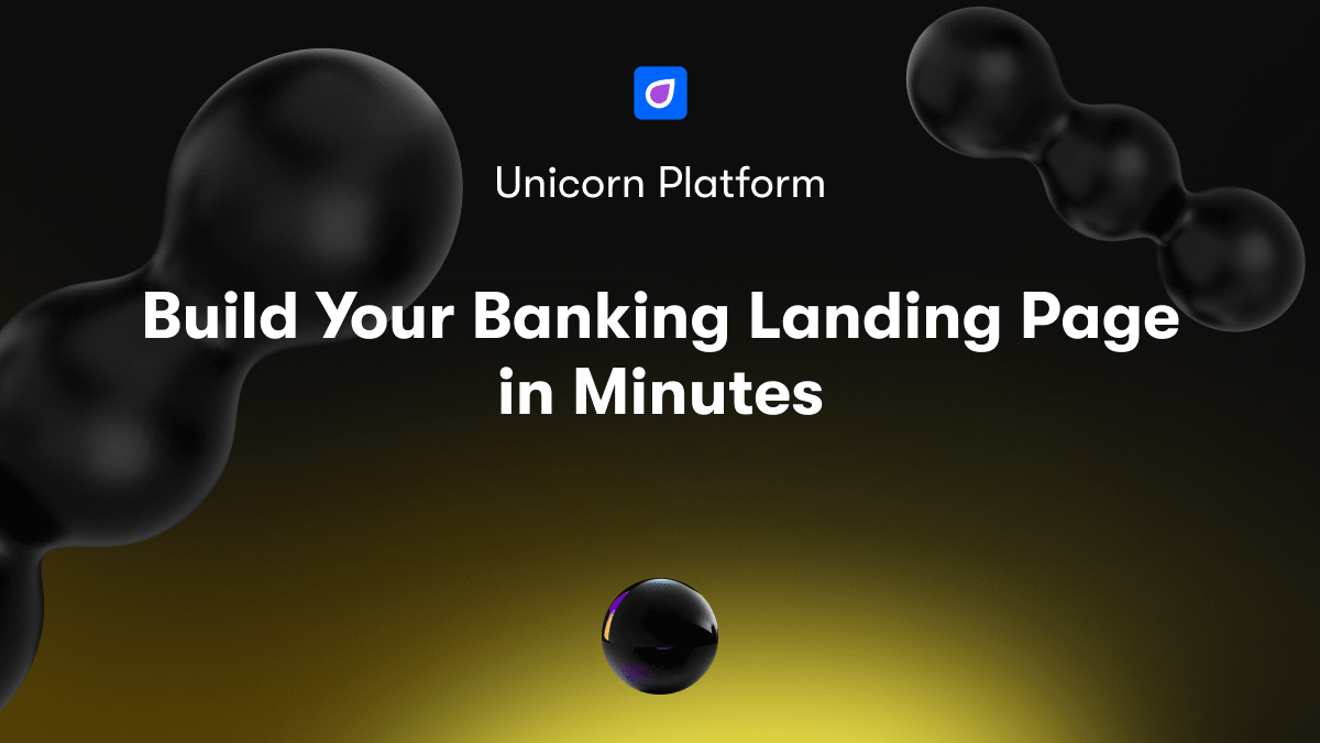 Build Your Banking Landing Page in Minutes