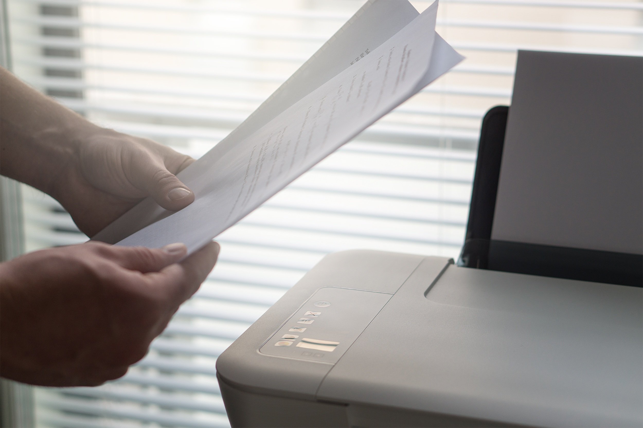 How to scan a document into an email