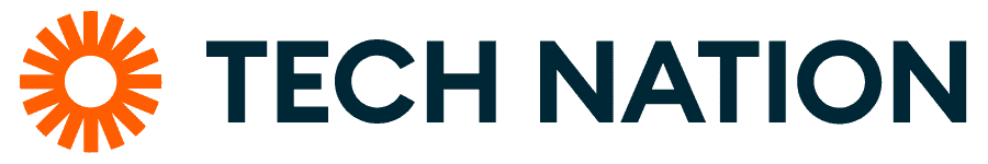 Tech nation logo vector