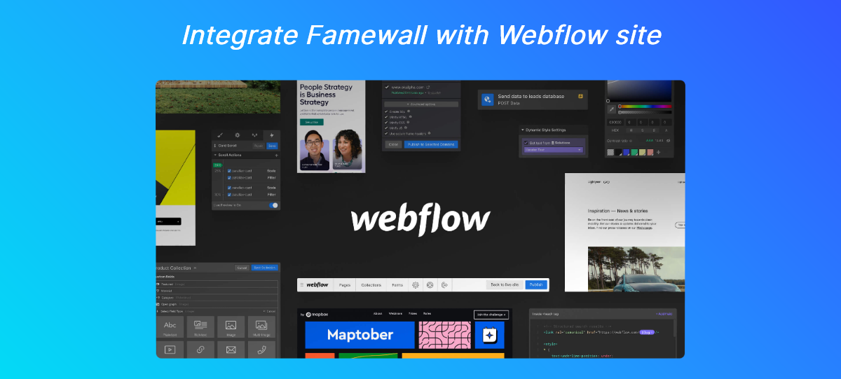 Webflow on Famewall