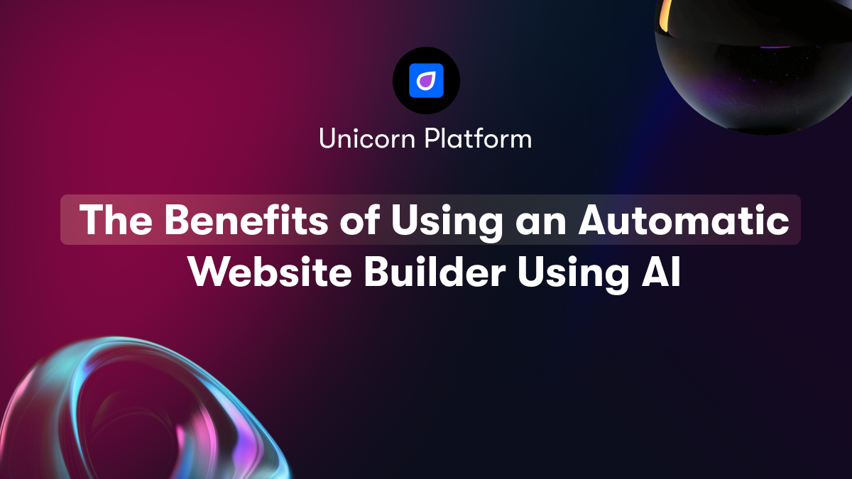 The Benefits of Using an Automatic Website Builder Using AI
