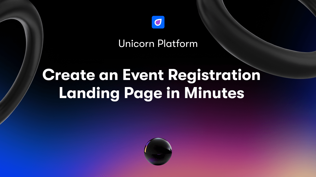 Create an Event Registration Landing Page in Minutes