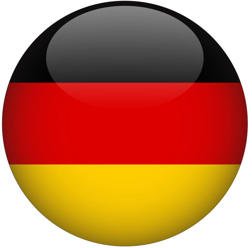 Germany 3d rounded flag with transparent background free png