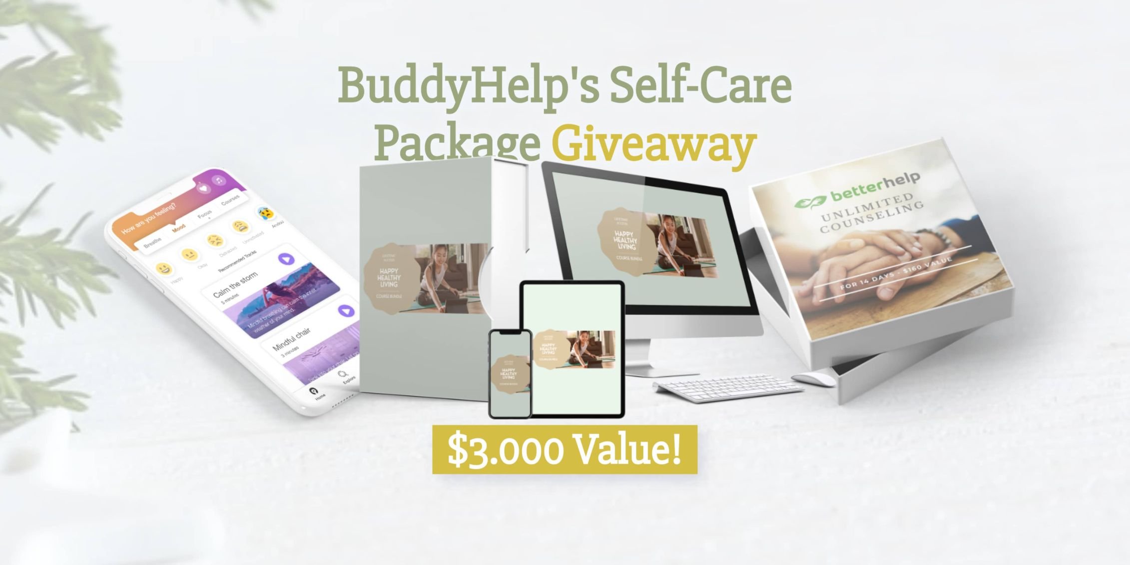 Buddyhelp self-care package giveaway