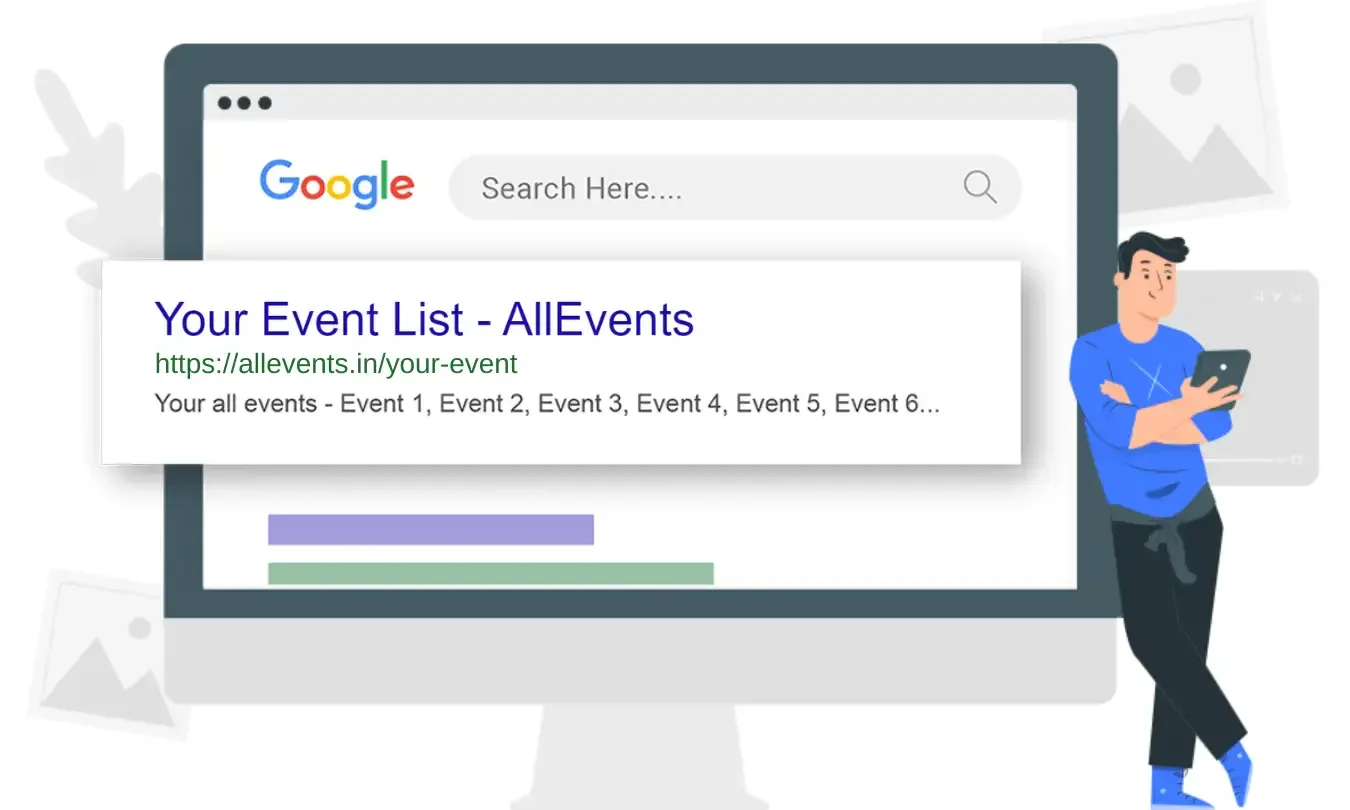Event on Google after Listing