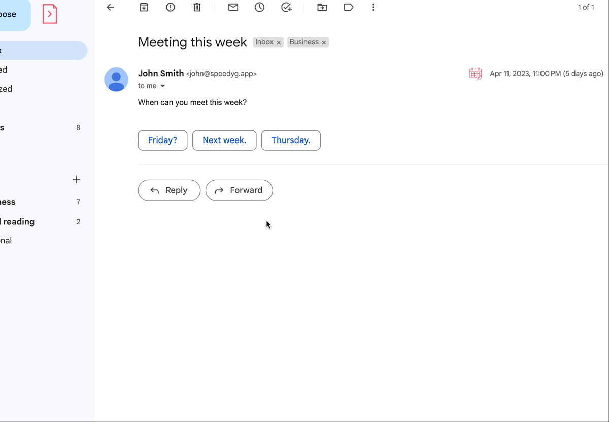 User pastes meeting availability in draft email without checking their calendar