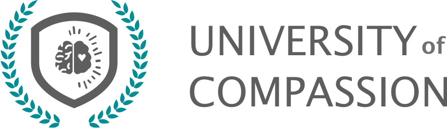 University of compassion icon logo horizontal