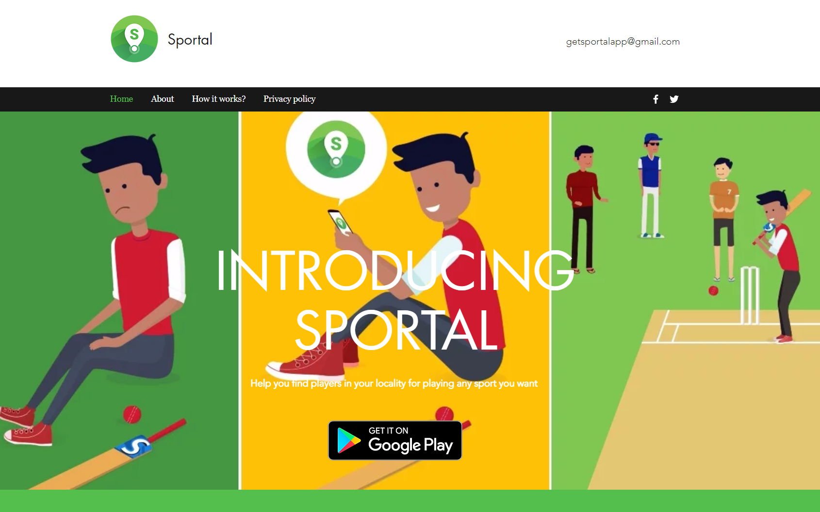 Sportal - Find players in your locality