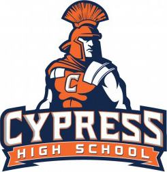 Cypress high school 40th anniversary logo