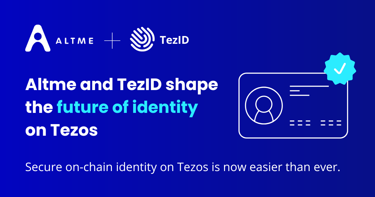 Altme and TezID: Self-Sovereign Identity on Tezos