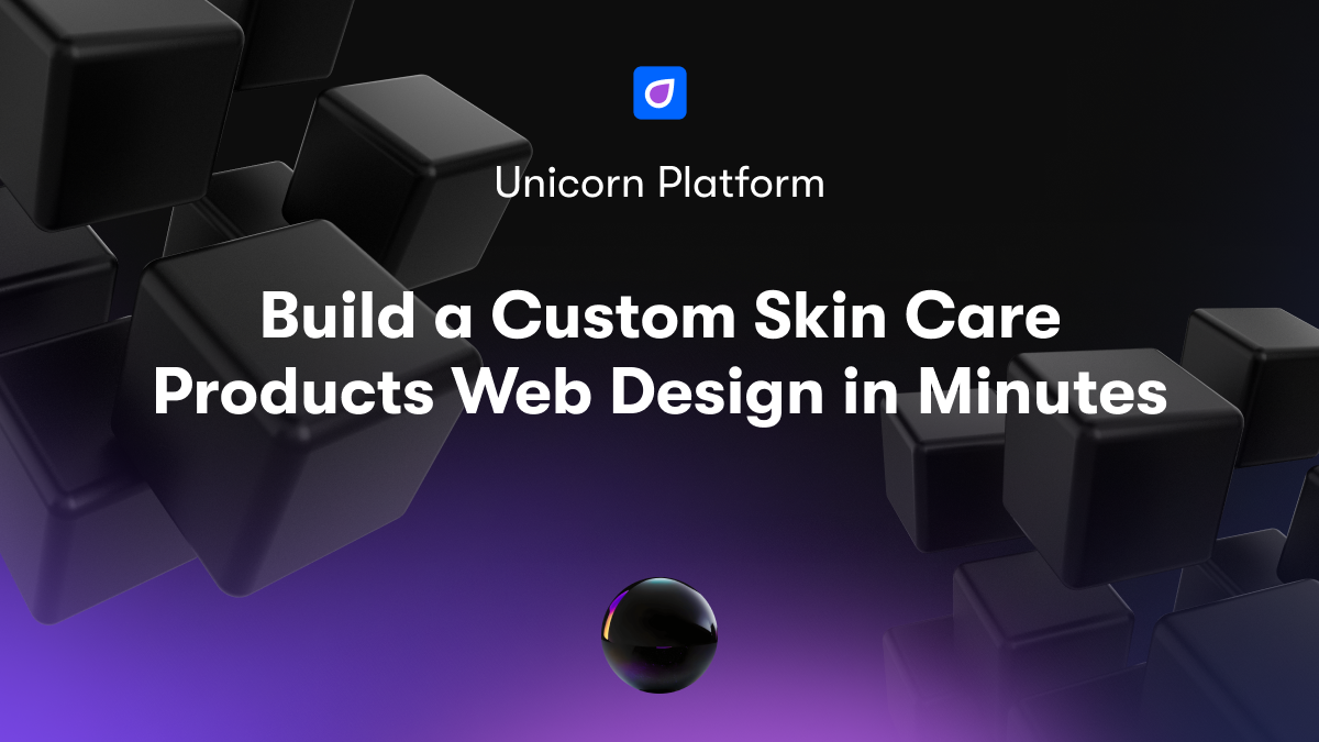 Build a Custom Skin Care Products Web Design in Minutes