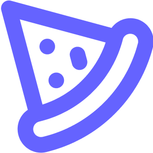 Purple pizza icon