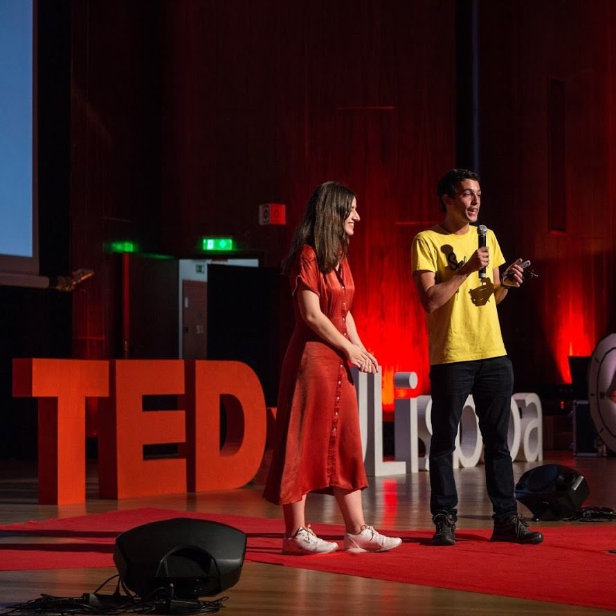CEO do Safarka Escape Rooms a discursar no TEDxULisboa