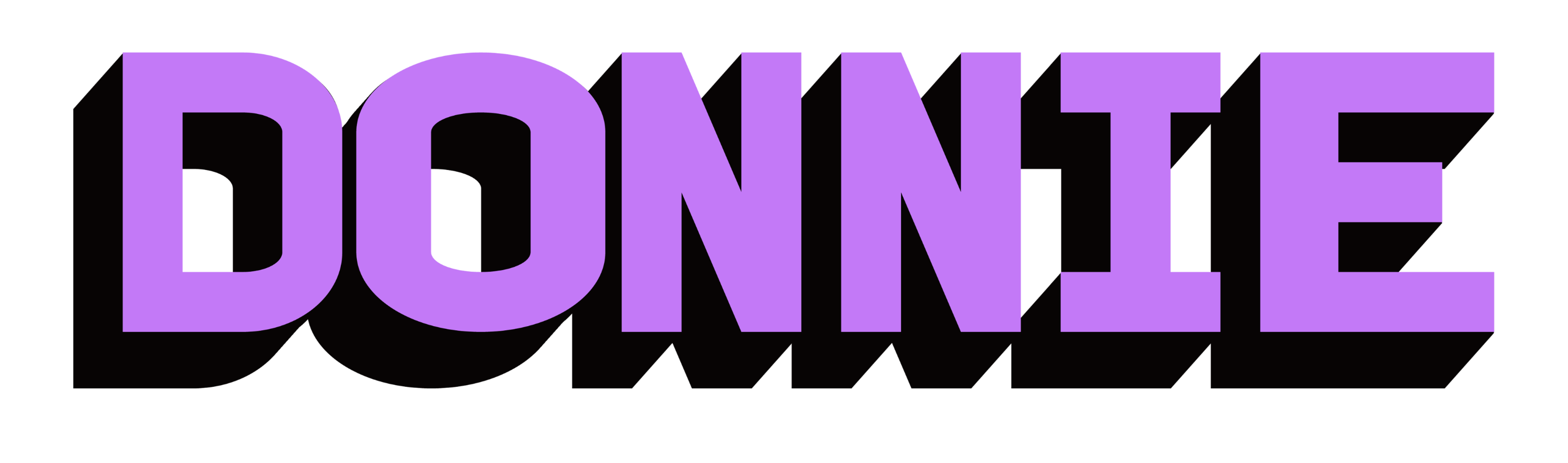 Donnie logo wite border