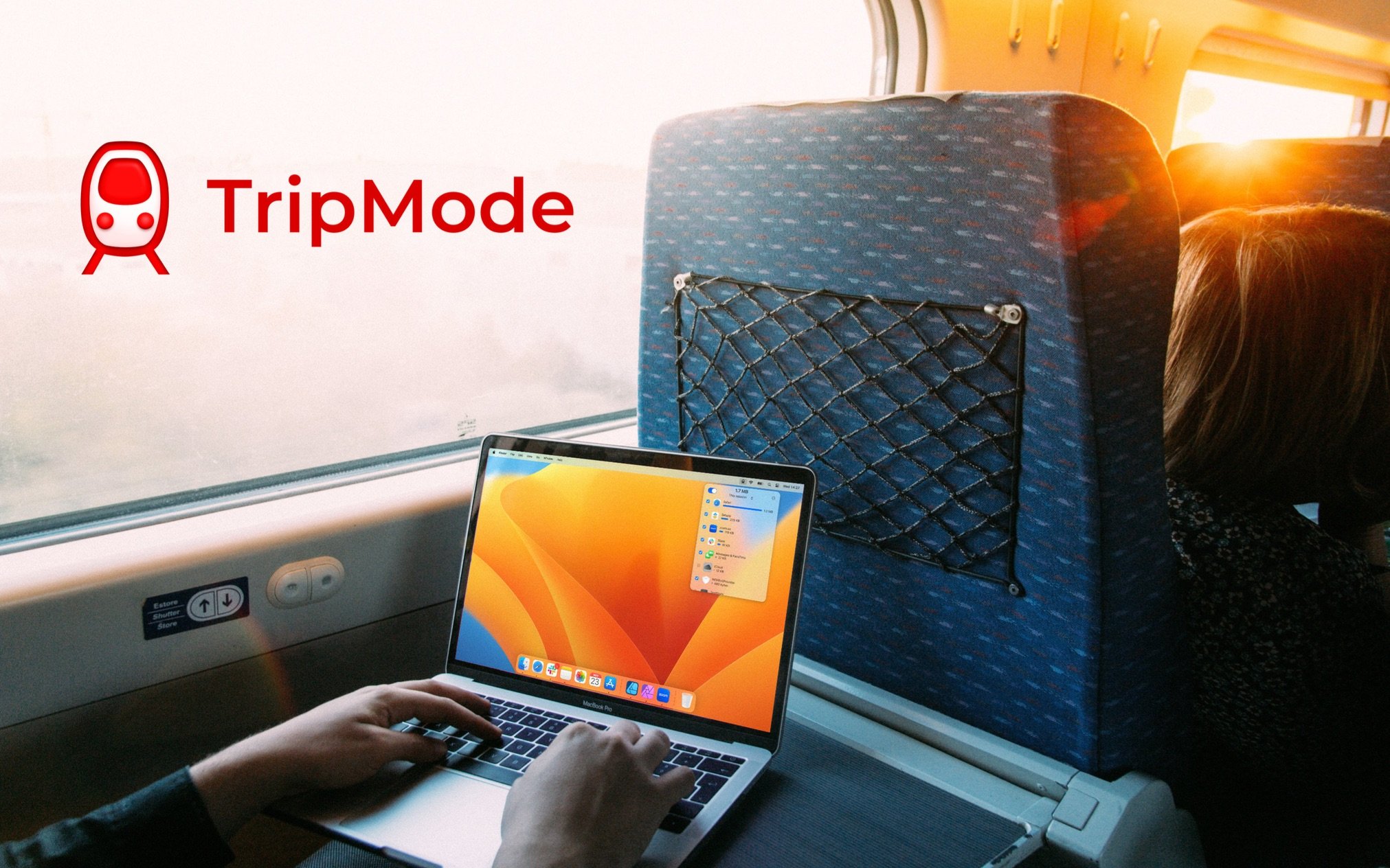 TripMode lifestyle traveling by train