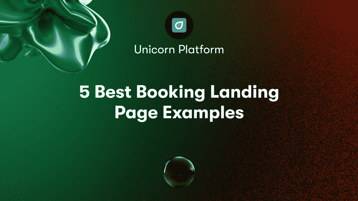 5 Best Booking Landing Page Examples