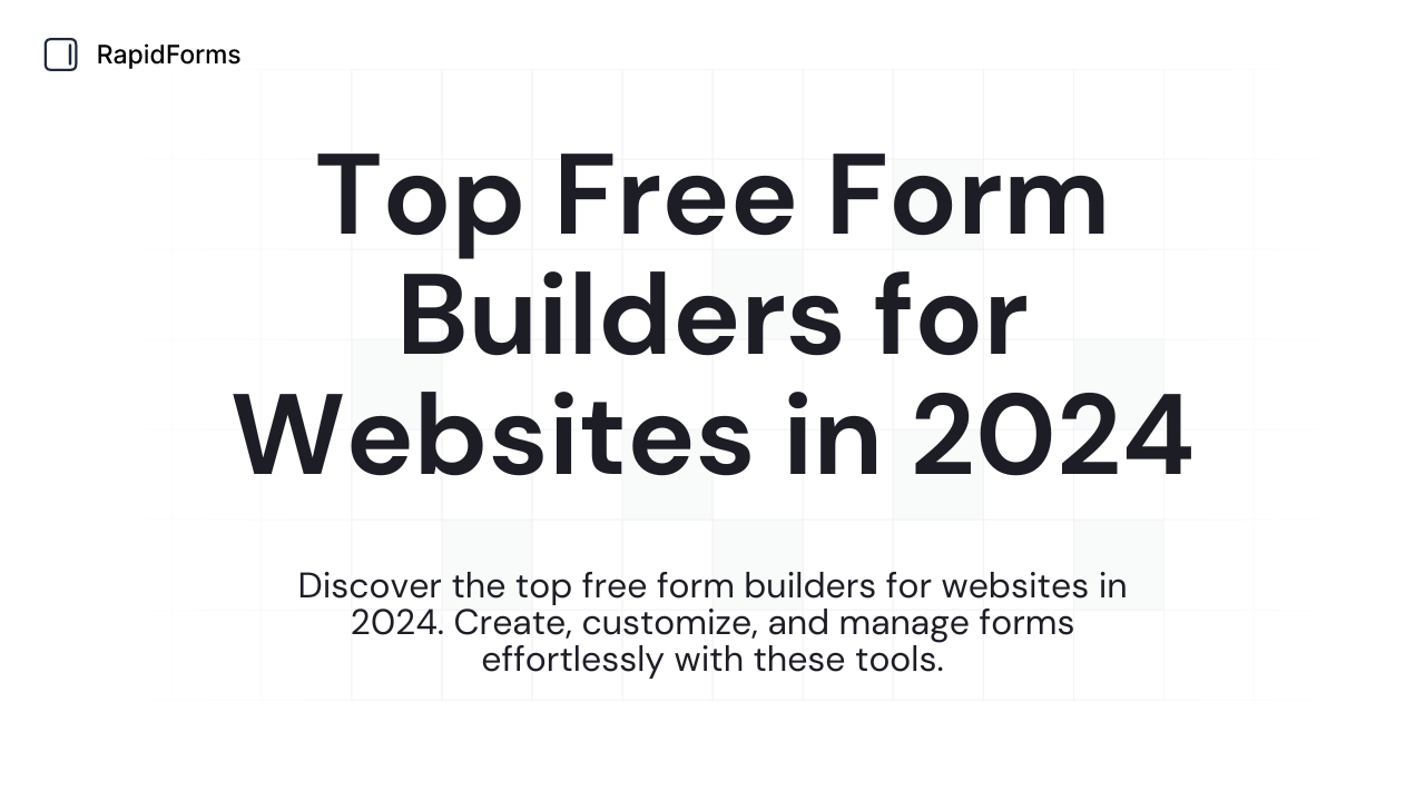 Top Free Form Builders for Websites in 2024