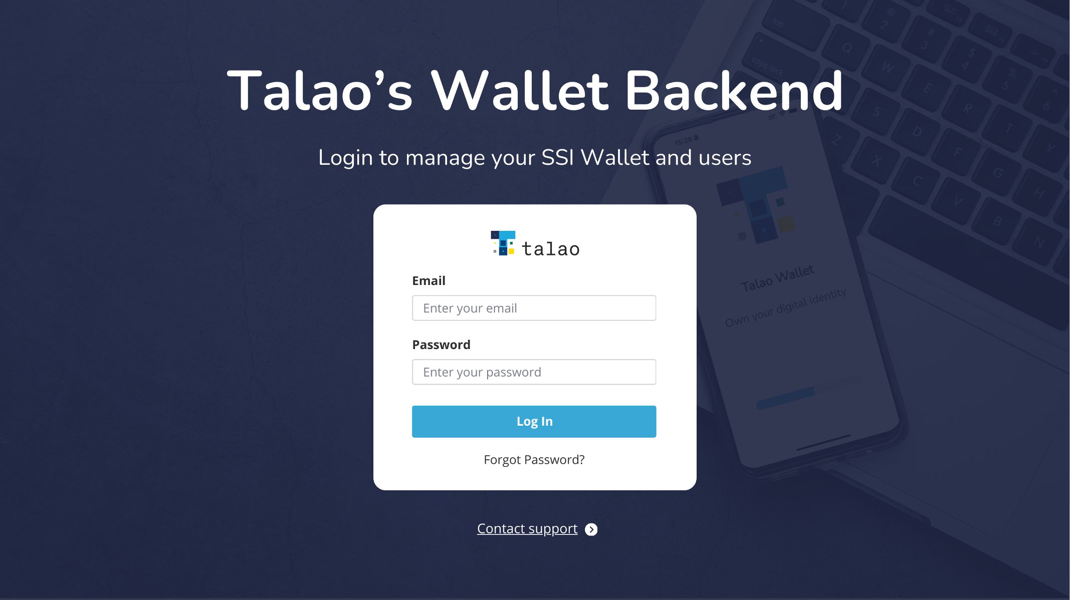 Talao SSI Wallet Provider - EUDI Wallet backend - Self Sovereign Identity Wallet -