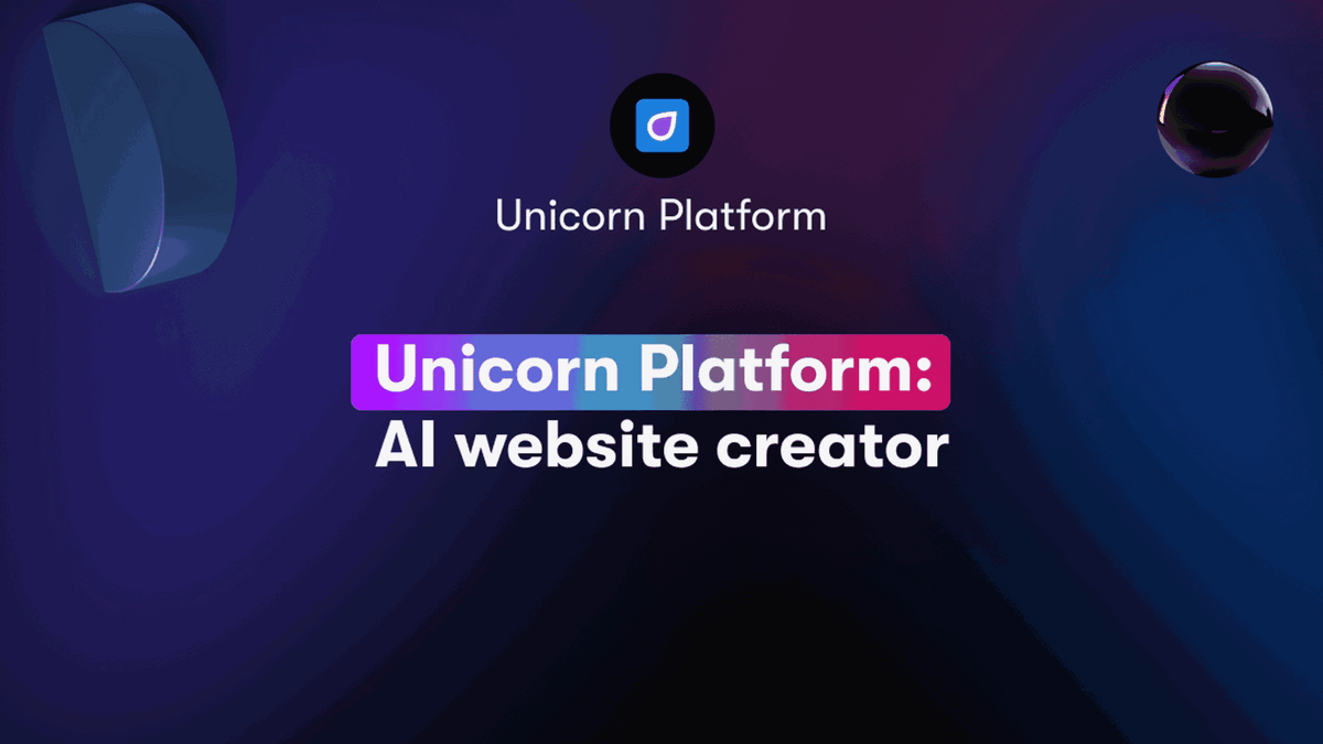 Unicorn Platform: AI website creator