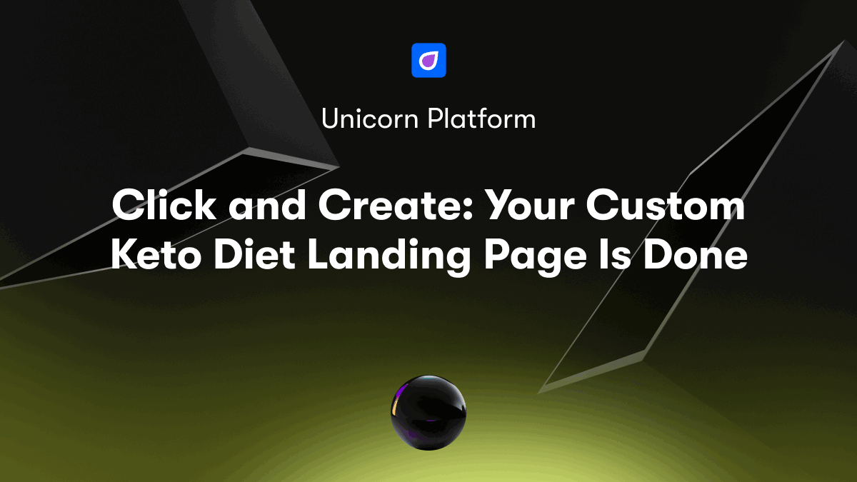 Click and Create: Your Custom Keto Diet Landing Page Is Done