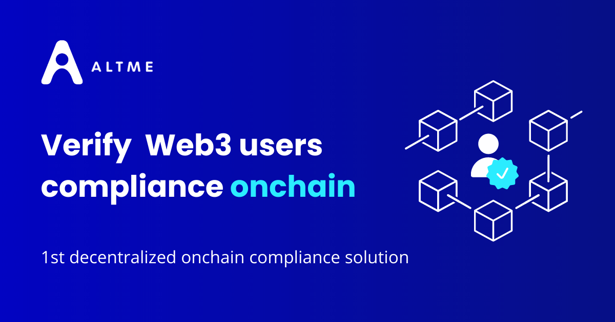 Altme: Decentralized Identity for onchain compliance in Web3