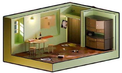 Research escape room indoor lisboa 3d